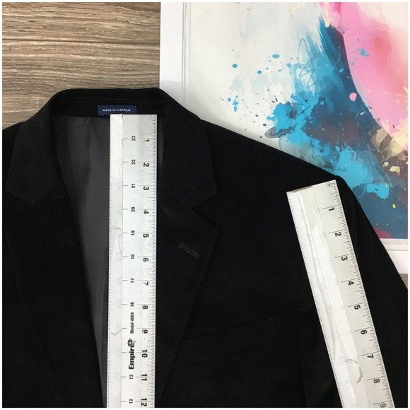 Stafford Mens Blazer Sport Coat Two Button Casual Jacket Size 42L Corduroy Suits - Picture 12 of 13